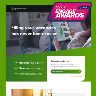 Apartments.com acquia engage awards high res