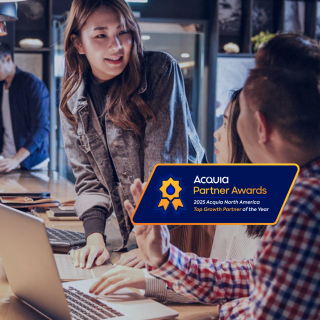 people talking around computer