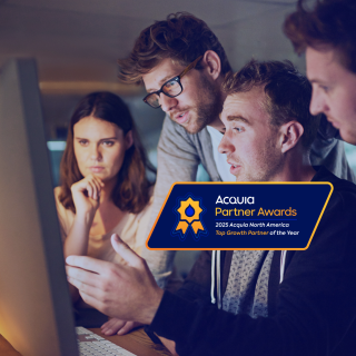 people talking at computer